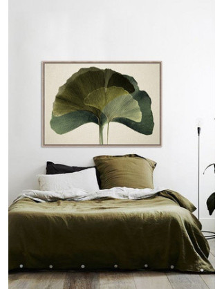 Botaniczny obraz-liść miłorzębu-104x144 cm