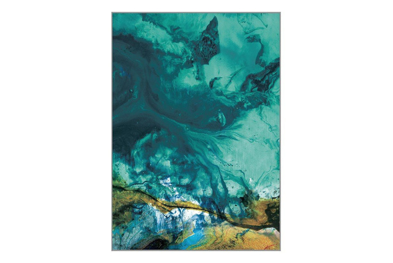 Abstrakcyjny morski obraz 104x144 cm